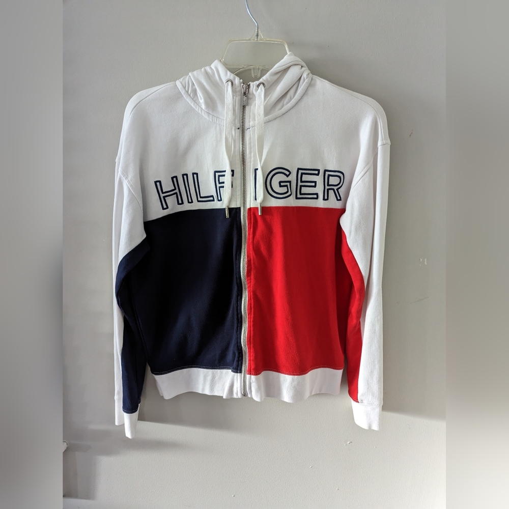 Color block zip jacket